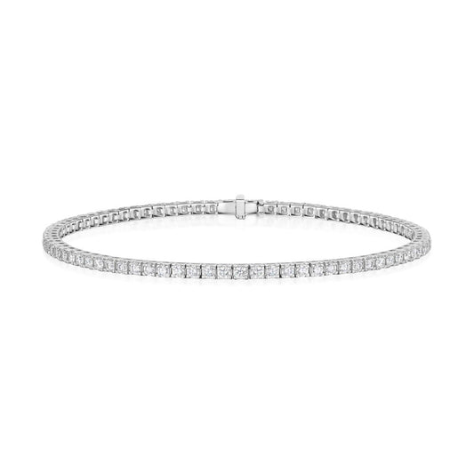 18ct White Gold 1.00ct Diamond Tennis Bracelet