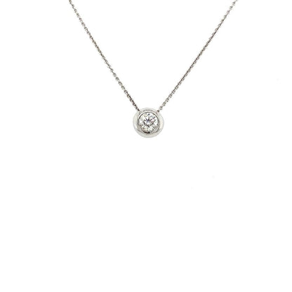 18ct White Gold Diamond 0.15ct Pendant