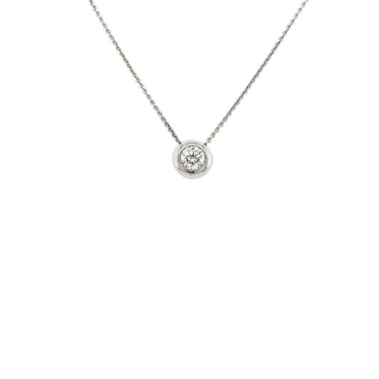 18ct White Gold Diamond 0.15ct Pendant