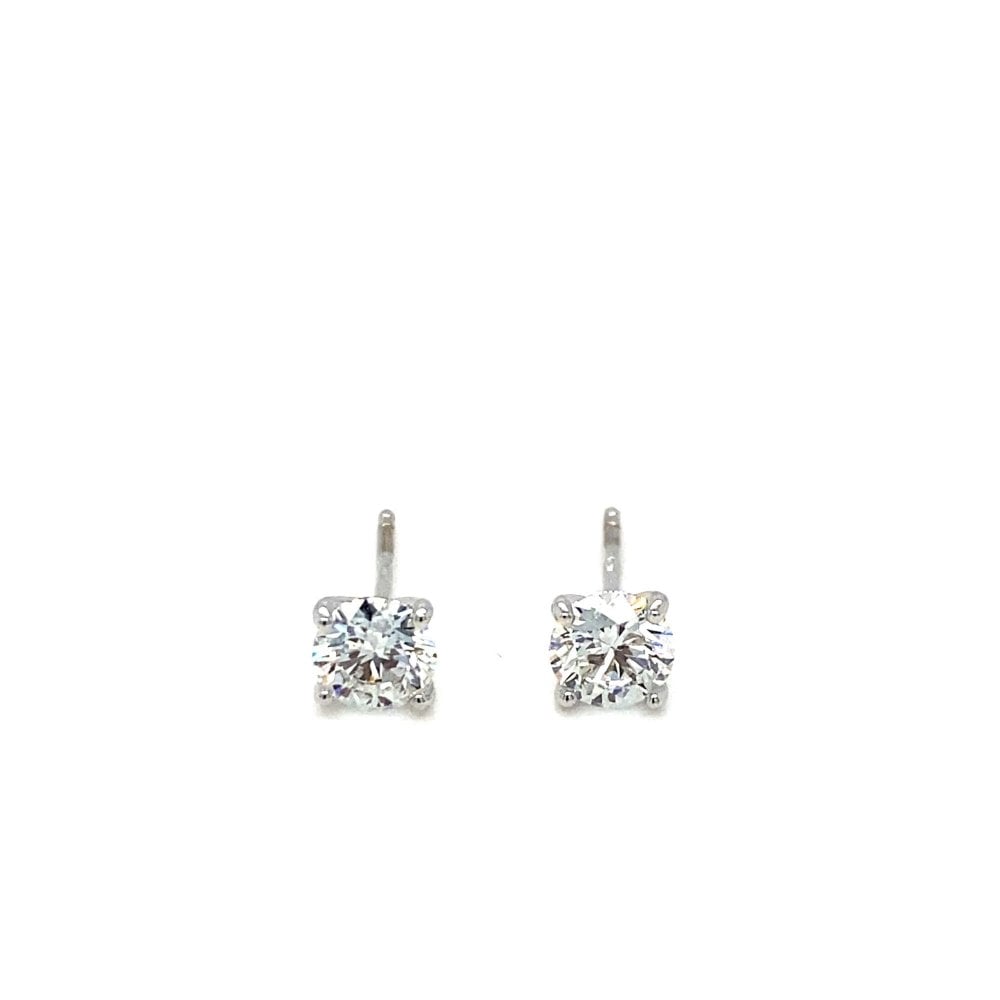 18ct White Gold Lab Diamond 1.06ct Earrings