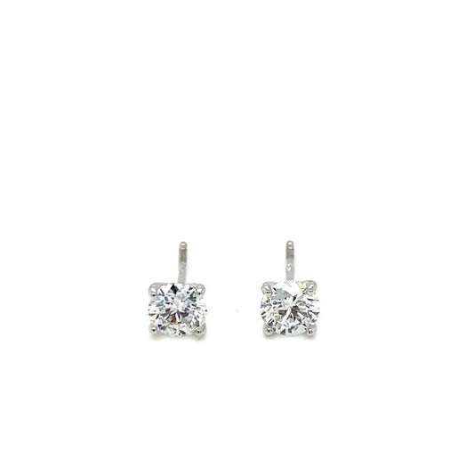 18ct White Gold Lab Diamond 1.06ct Earrings