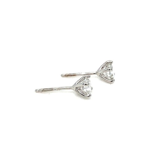 18ct White Gold Lab Diamond 1.06ct Earrings