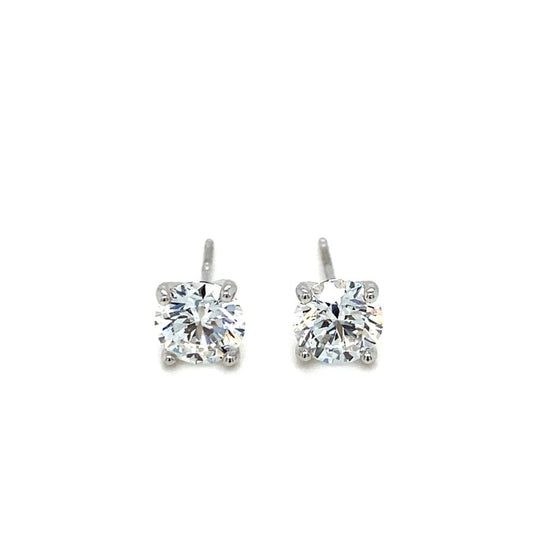 18ct White Gold Lab Diamond 2.08ct Earrings