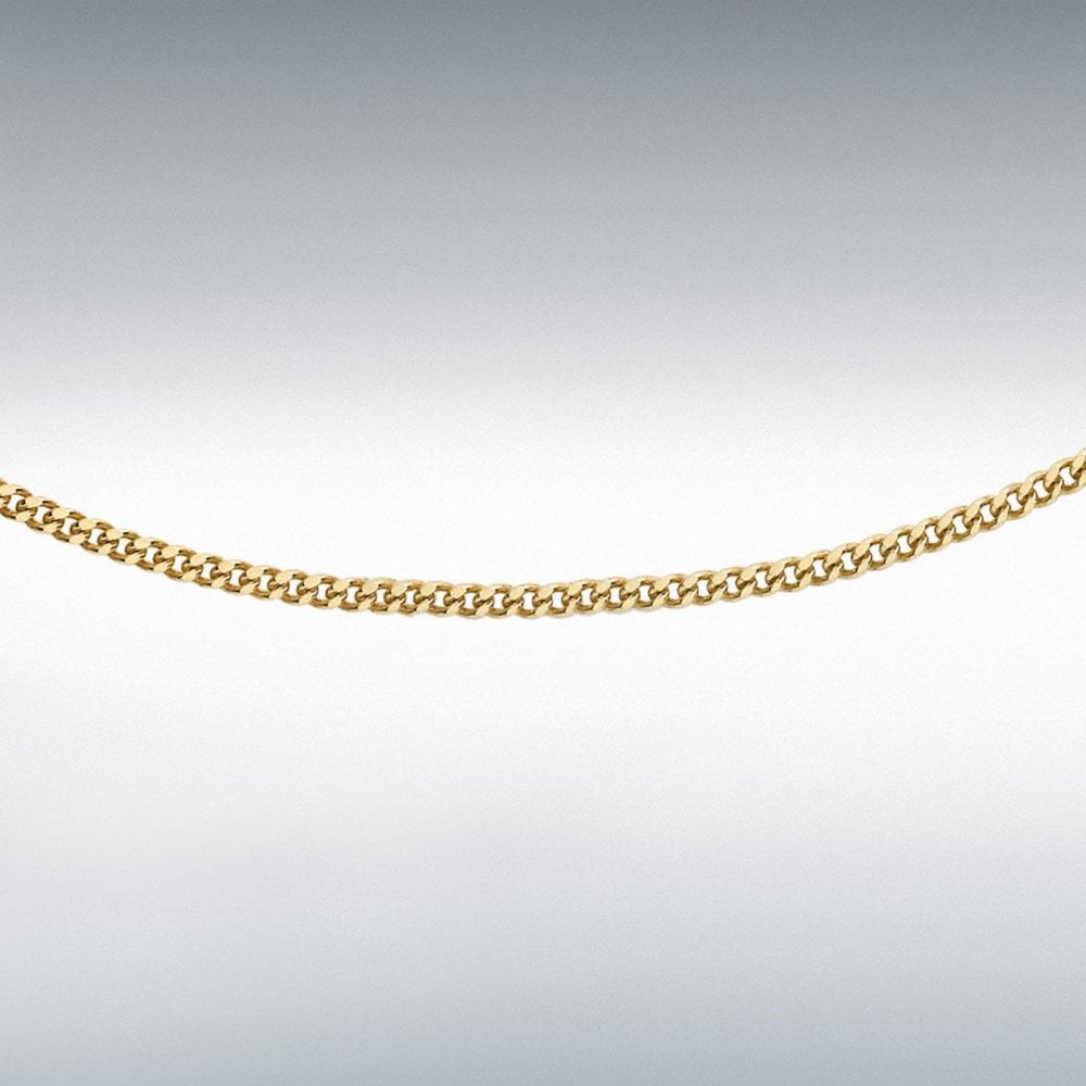 18ct Yellow Gold 45cm Curb Chain