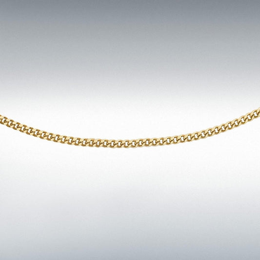 18ct Yellow Gold 45cm Curb Chain
