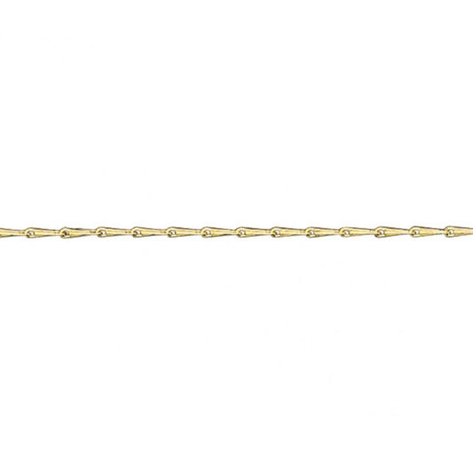 18ct Yellow Gold Hayseed 16 in Chain