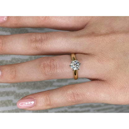 18ct Yellow Gold Lab Diamond 1.03ct Ring