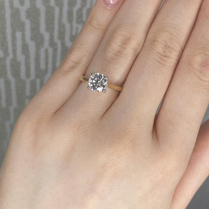 18ct Yellow Gold Lab Diamond 1.51ct Ring