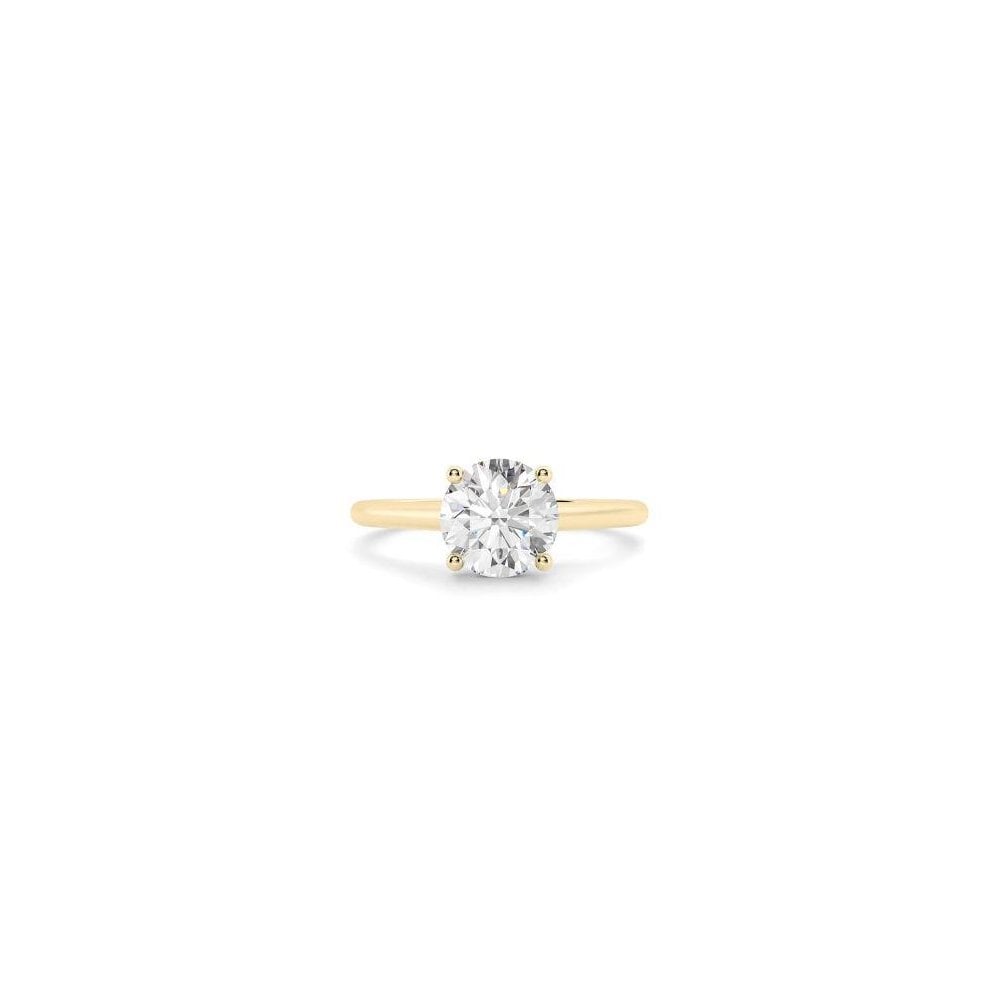 18ct Yellow Gold Lab Grown Round Brilliant Cut Diamond 1.03ct Solitaire Ring