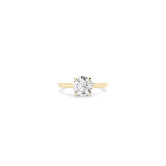18ct Yellow Gold Lab Grown Round Brilliant Cut Diamond 1.03ct Solitaire Ring