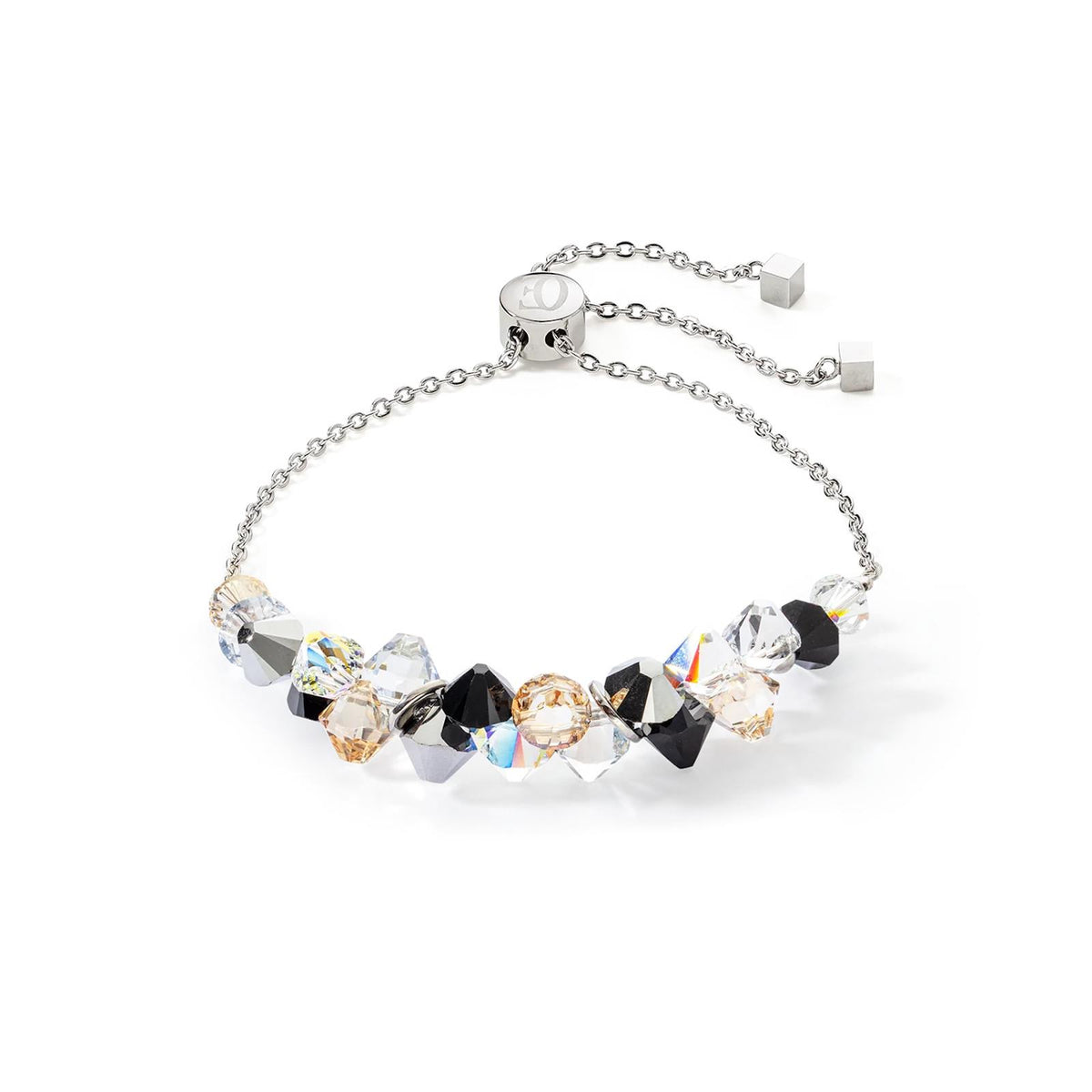 Dancing Crystals bracelet silver black