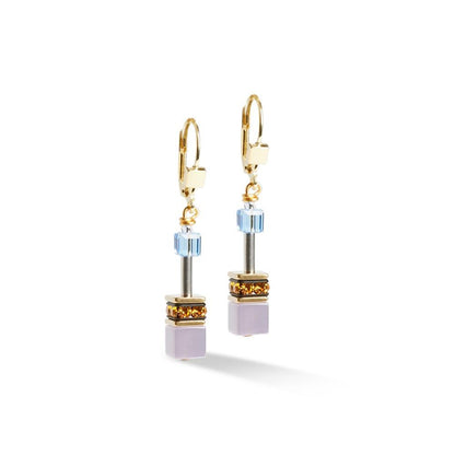 GeoCUBE® Iconic Earrings Festive Gold-Multicolour