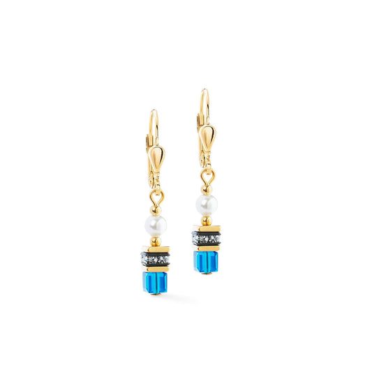 Sparkling Princess Blue Couture Earrings