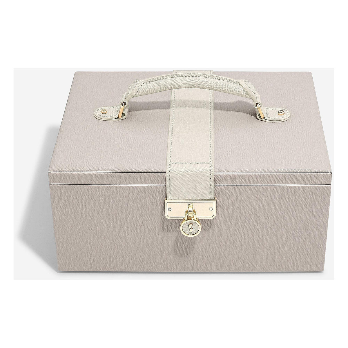 Luxury Classic Taupe 2 Tone Jewellery Box