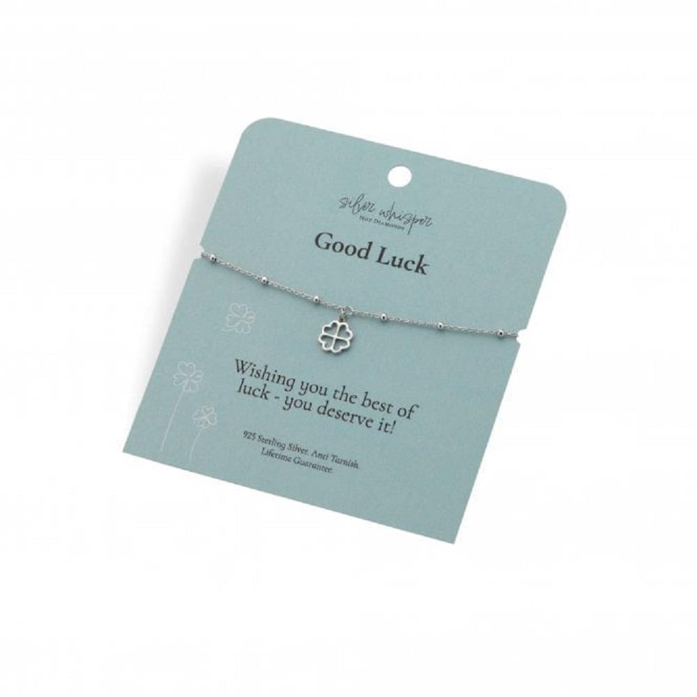 Silver Whisper Good Luck Bracelet