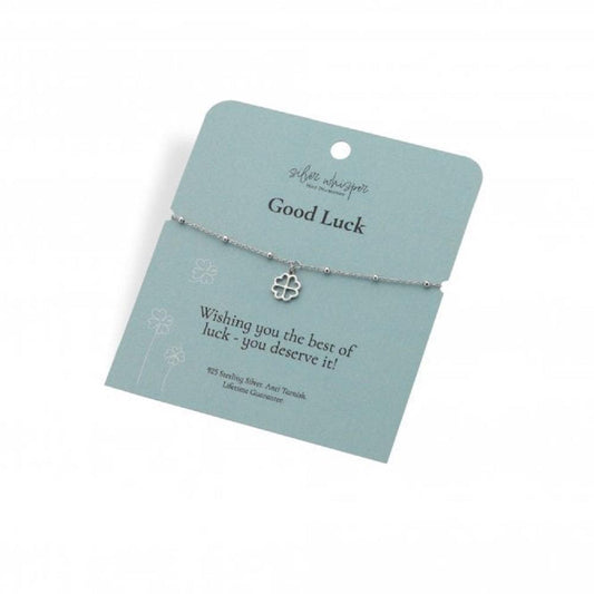 Silver Whisper Good Luck Bracelet