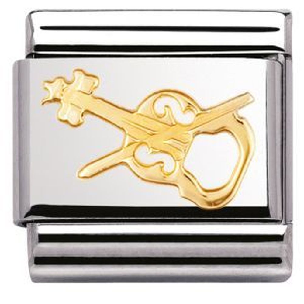 Nomination Composable Gold Violin Charm