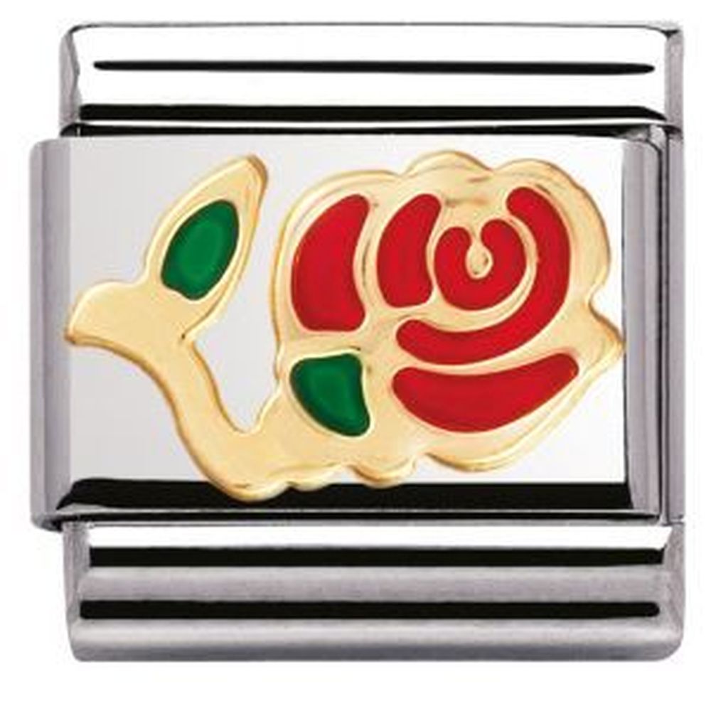 Nomination Composable Red Rose Charm