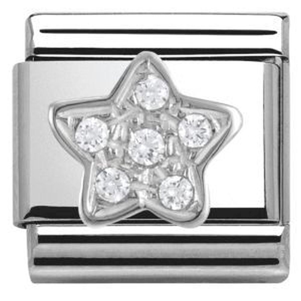 Composable Silver CZ Star Charm