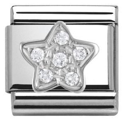 Composable Silver CZ Star Charm