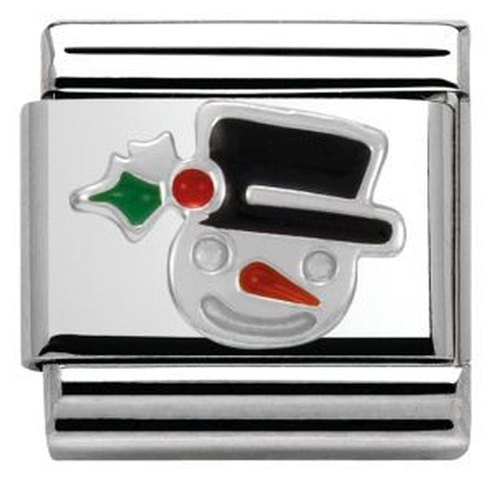 Composable Enamel Snoman Face Charm