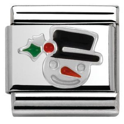Composable Enamel Snoman Face Charm