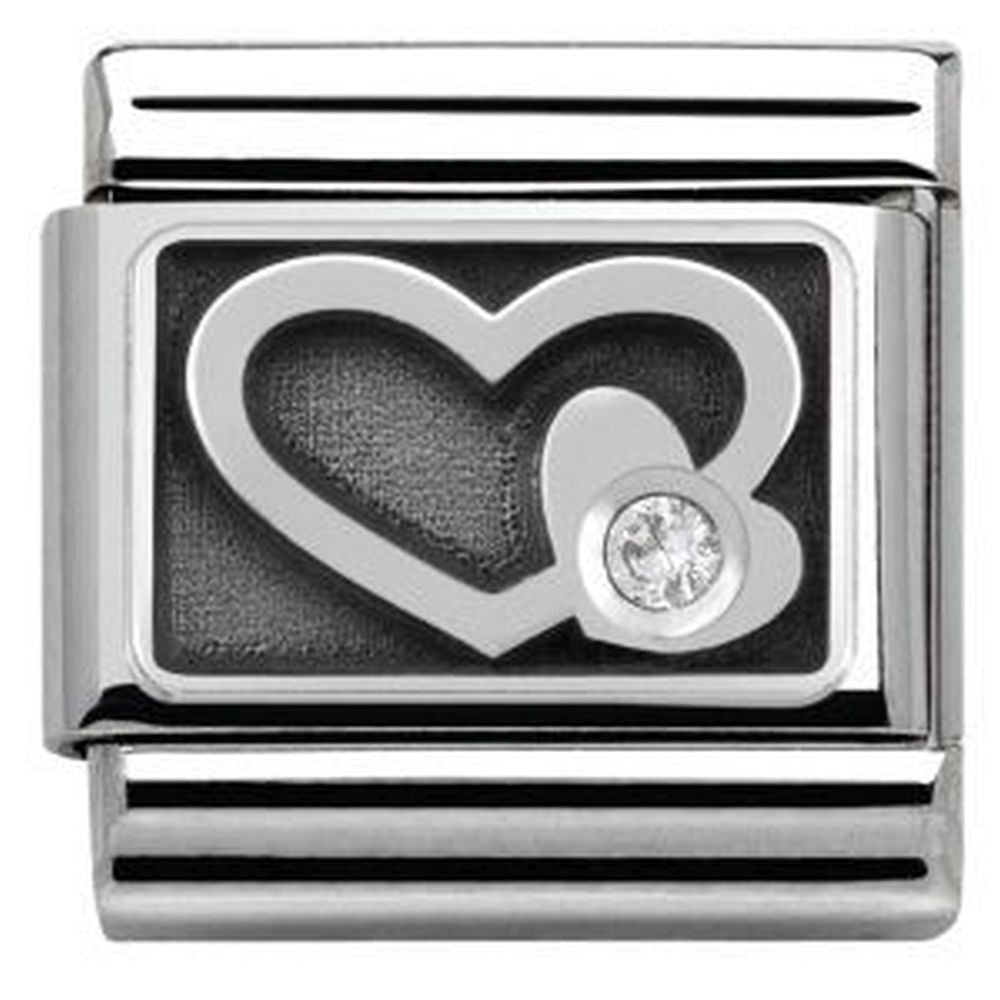 Engraved WHITE heart