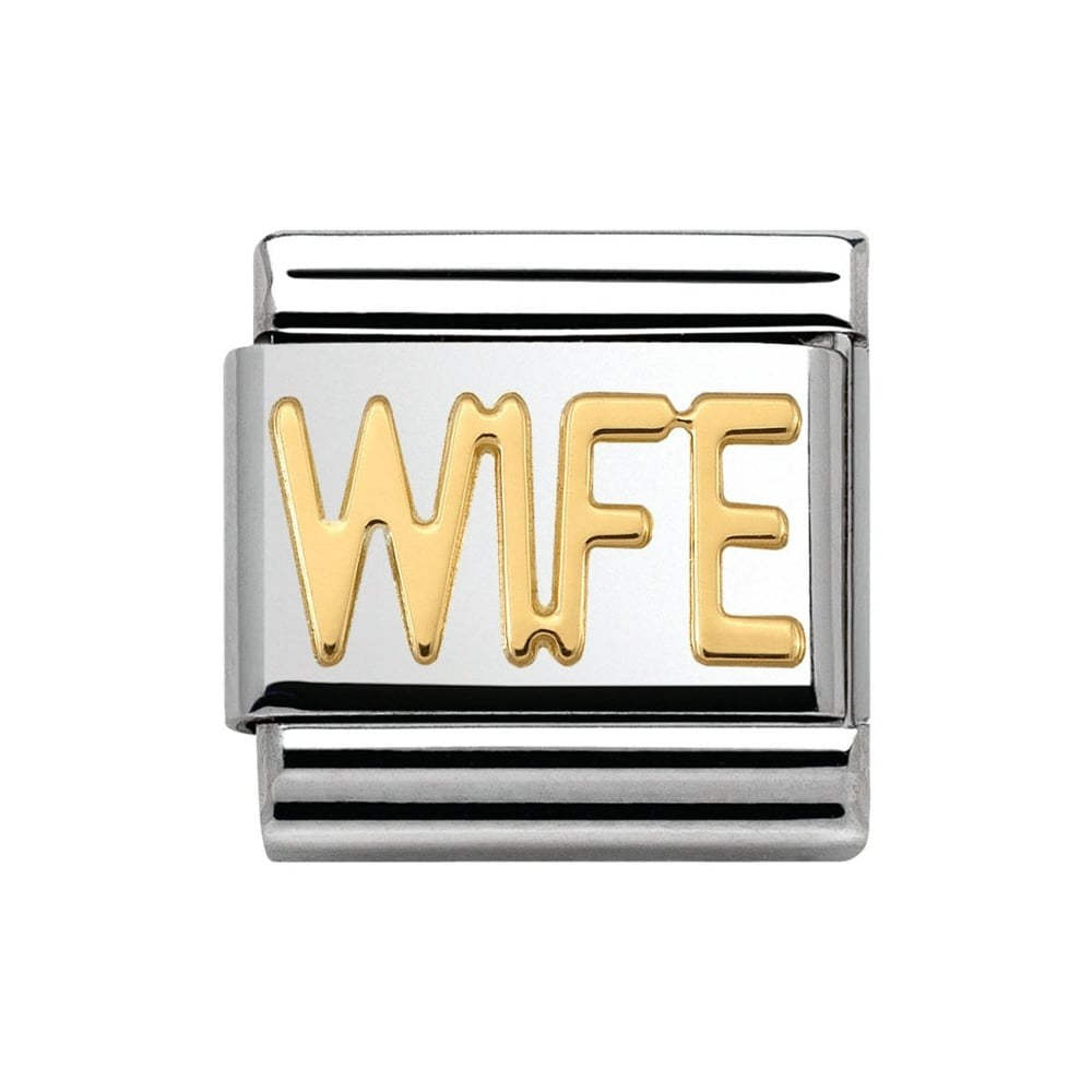Nomination Classic Composable Gold Wife Charm