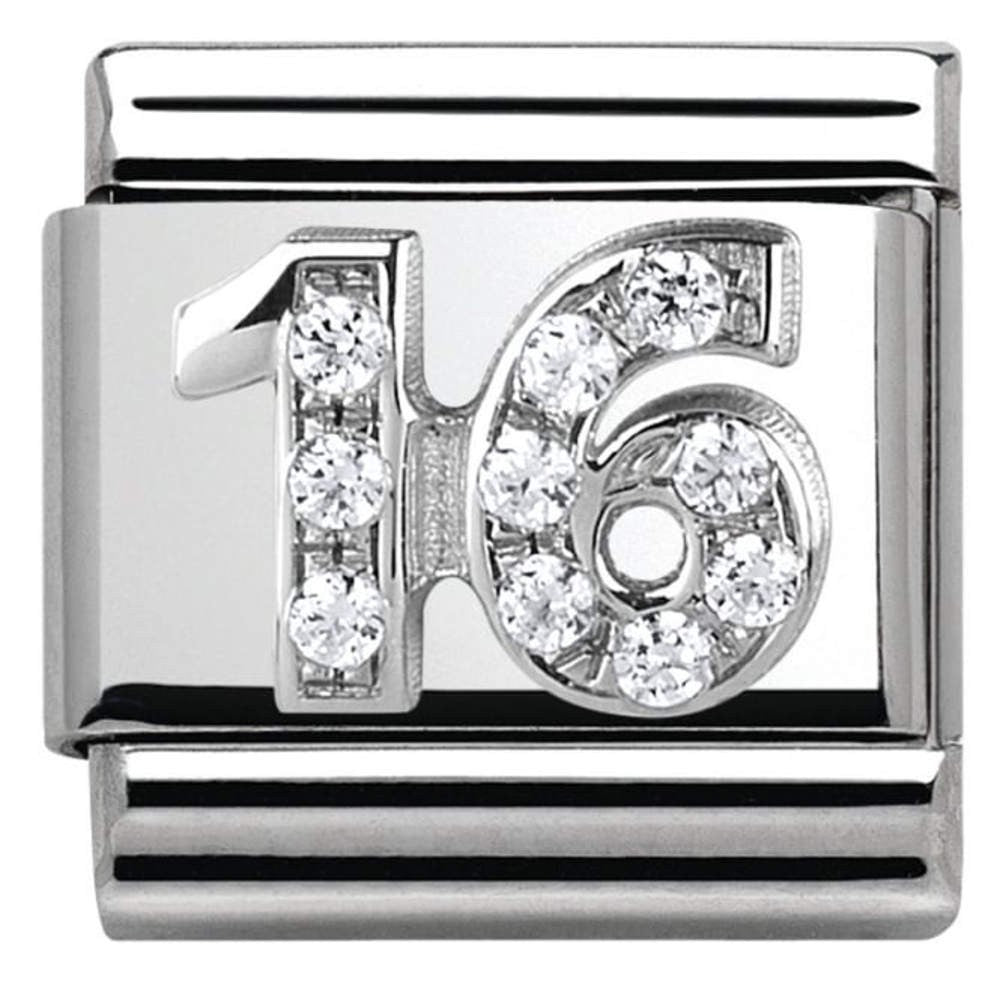 Composable Silver Shine CZ 16 Charm