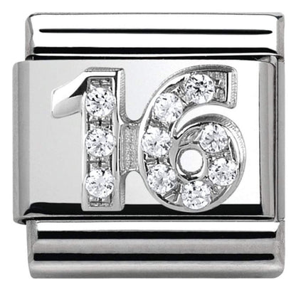 Composable Silver Shine CZ 16 Charm