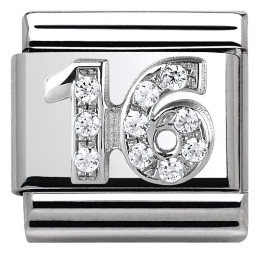 Composable Silver Shine CZ 16 Charm