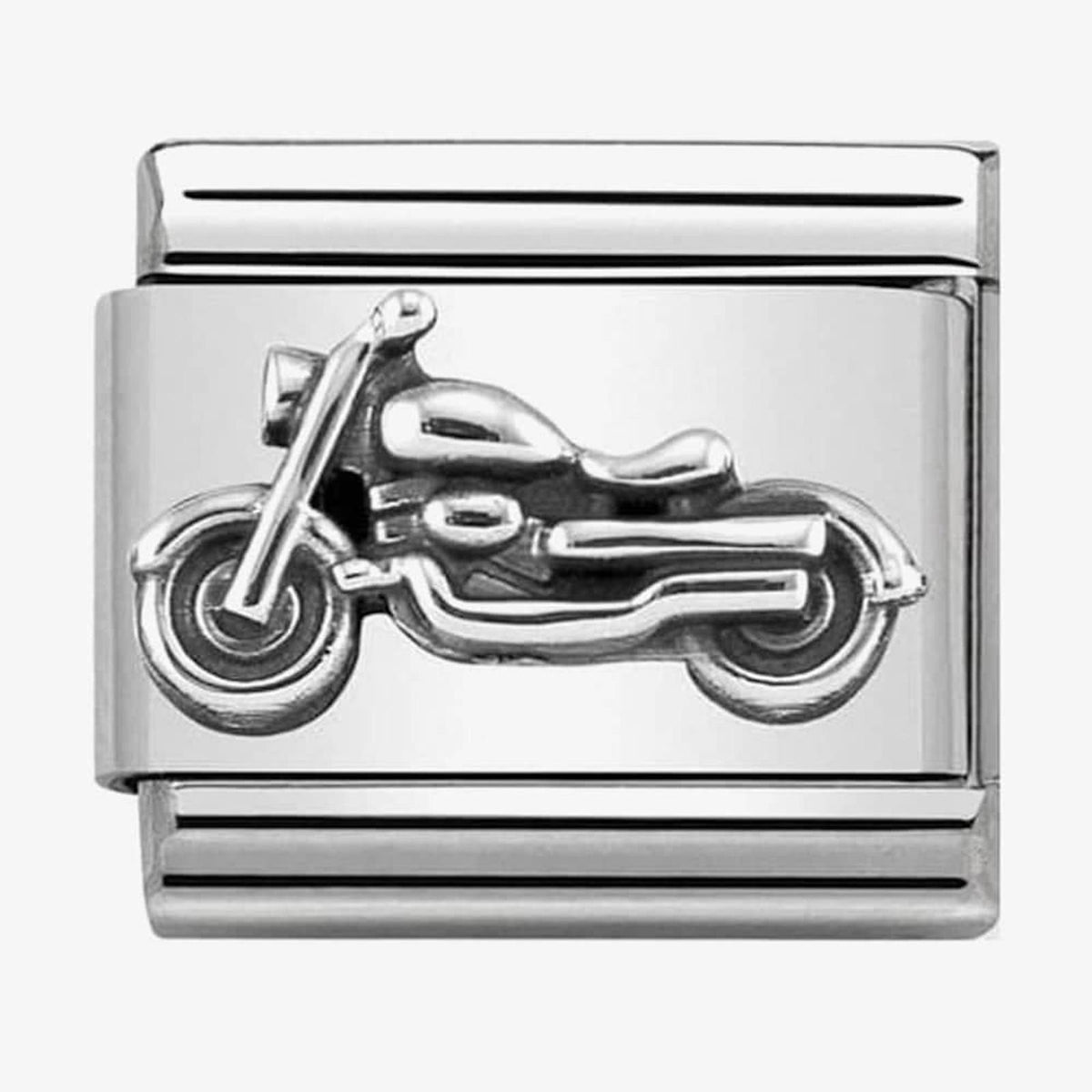 Composable Silver Shine Vintage Bike Charm