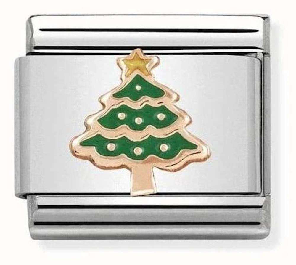 Composable 9k Rose Gold Christmas Tree Charm