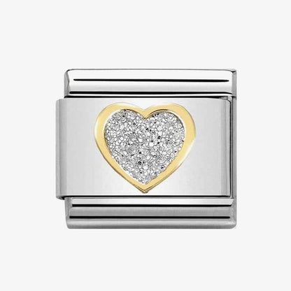 Nomination Composable Glitter Heart Charm