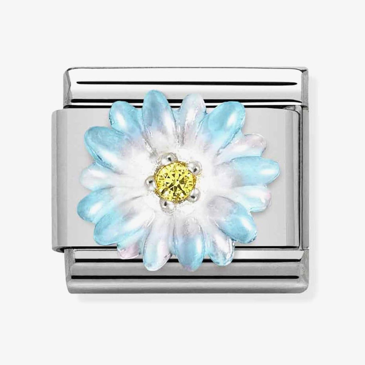 Classic Composable Light Blue Flower Charm
