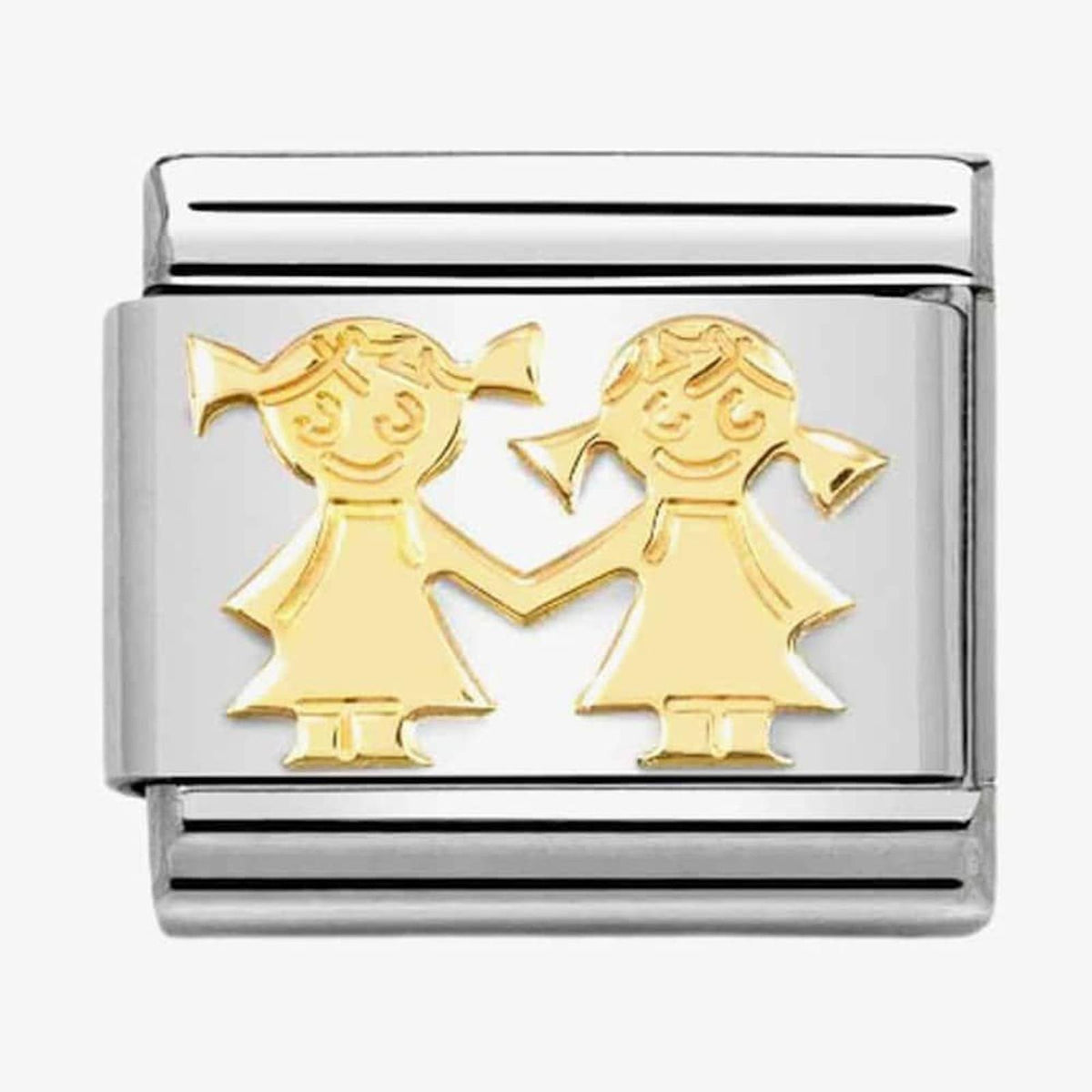 CLASSIC Composable Yellow Gold Sisters Charm