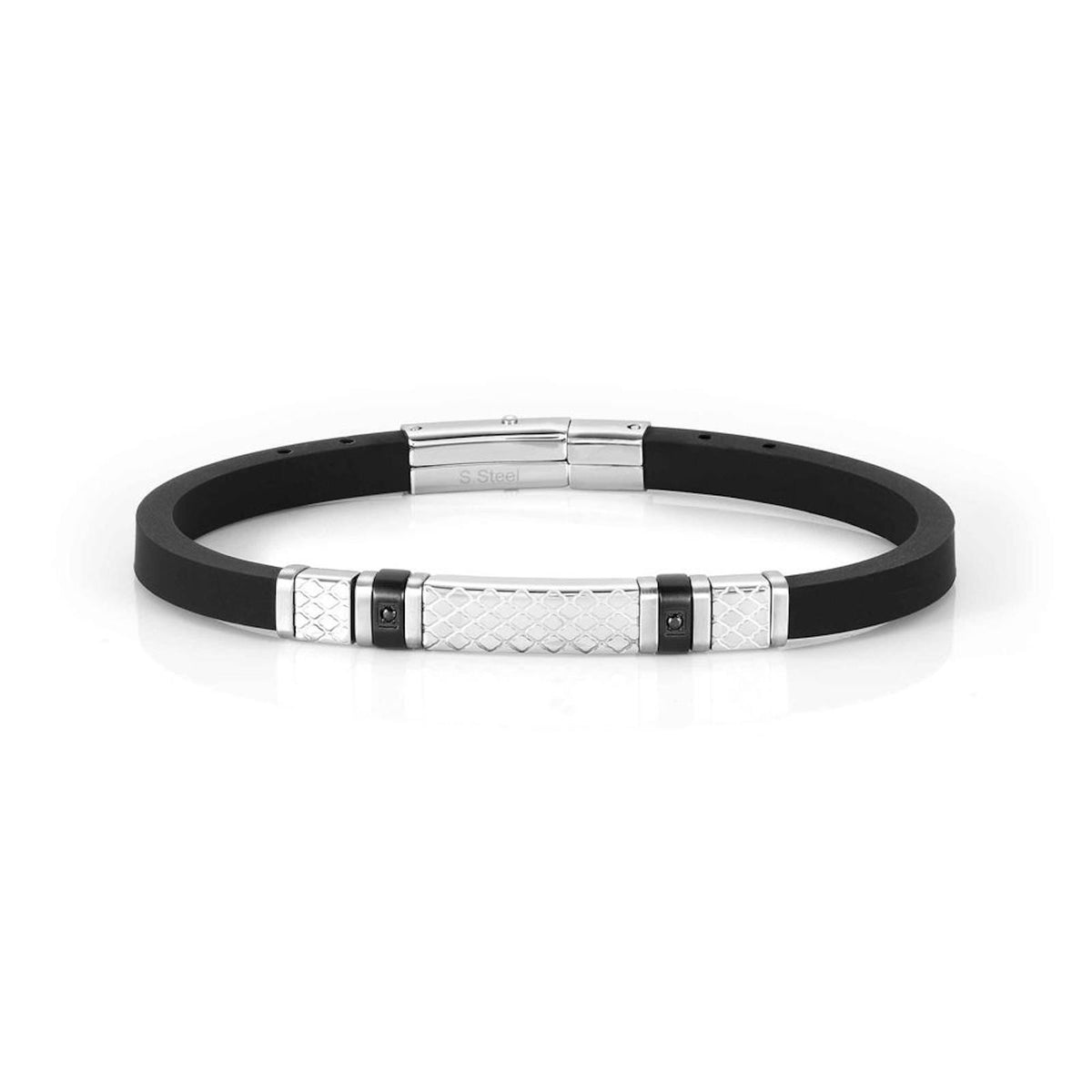Nomination City Stainless Steel Black PVD & Rubber with Black