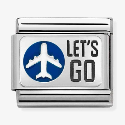 CLASSIC Composable Sterling Silver Enamel Lets Go Charm