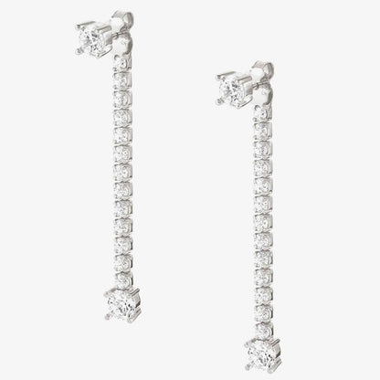 CHIC&CHARM Joyful Edition Silver CZ Drop Earrings