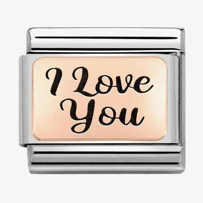 Classic Composable Rose Gold I Love You Charm