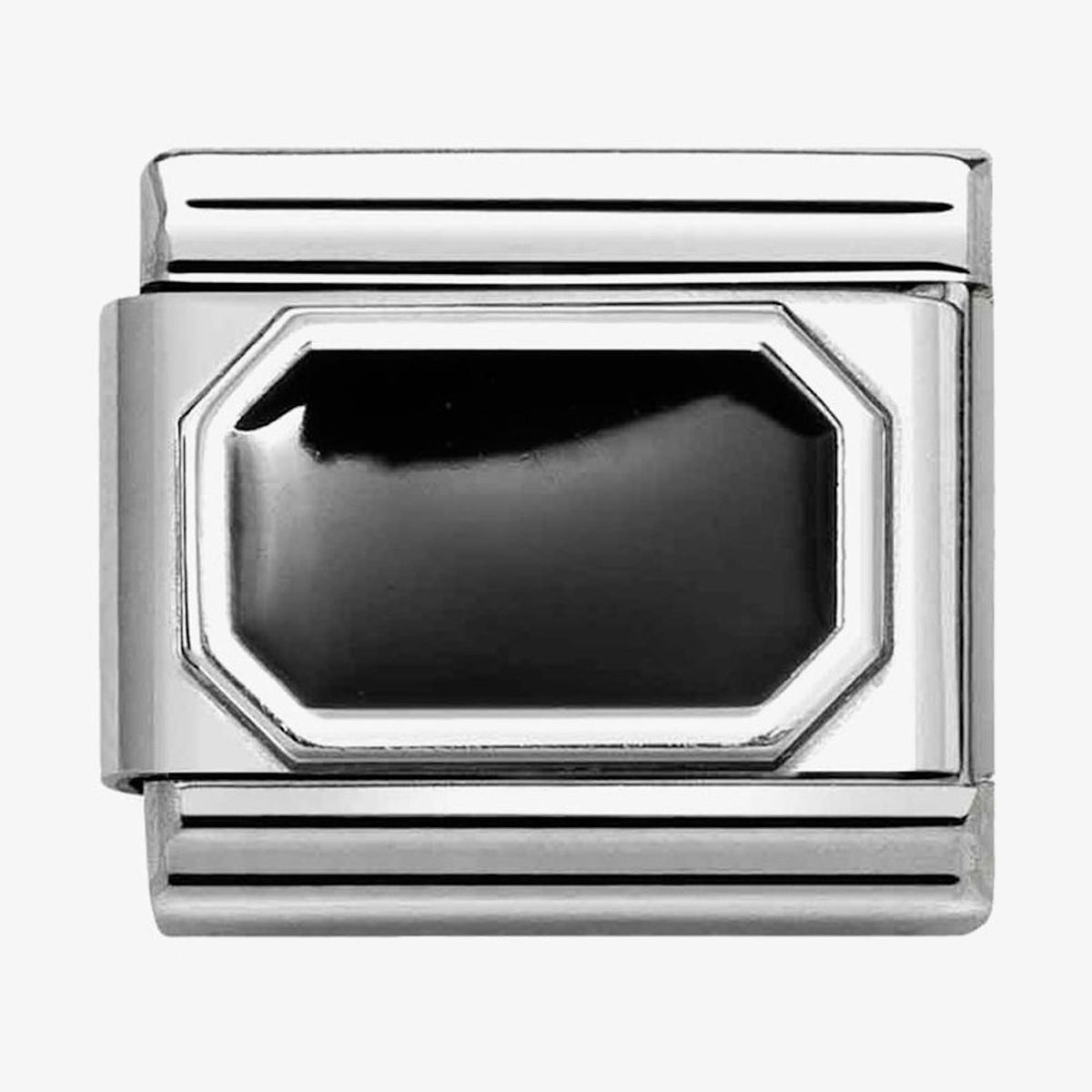 CLASSIC Symbols Black Octagon Charm