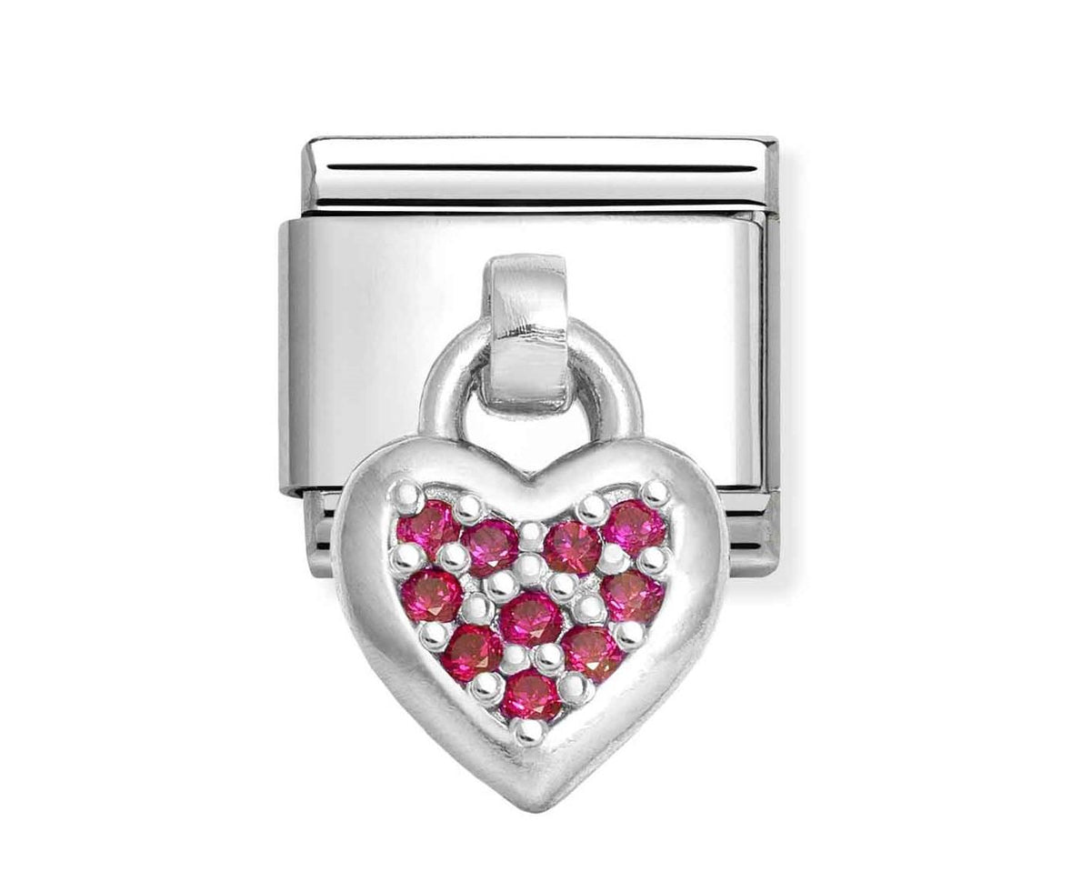 Classic Composable Red Heart Dangle Link