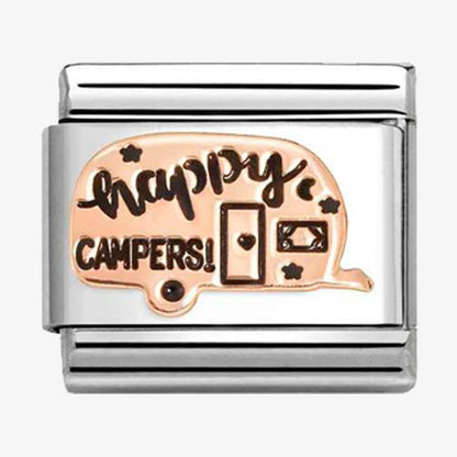 CLASSIC Rose Gold Happy Campers Caravan Charm