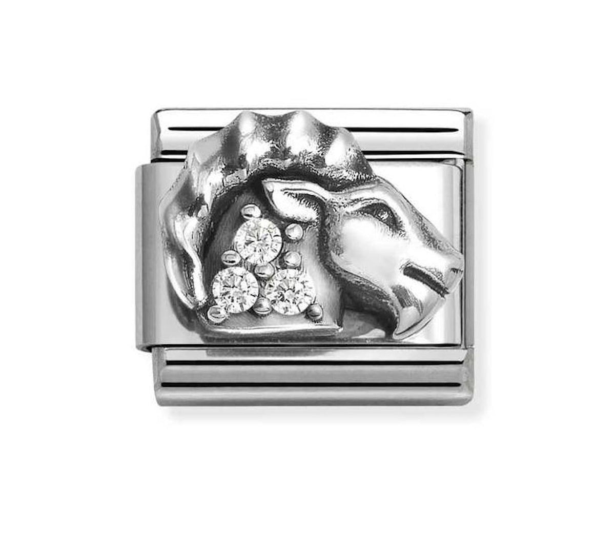 Nomination Link Capricorn with Cubic Zirconias