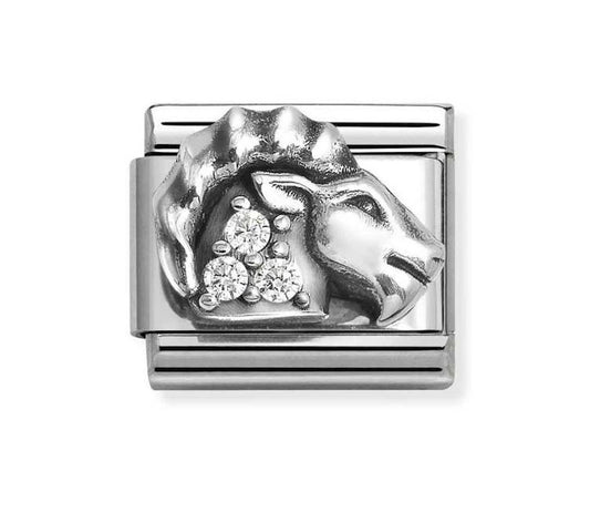 Nomination Link Capricorn with Cubic Zirconias