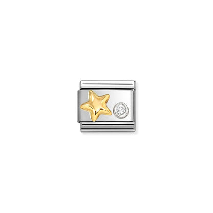 Composable Gold Star CZ Charm