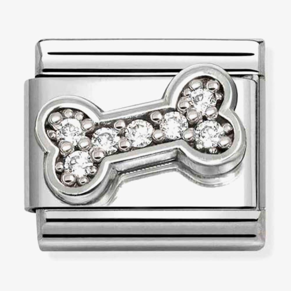 Composable Classic Cubic Zirconia Bone Charm