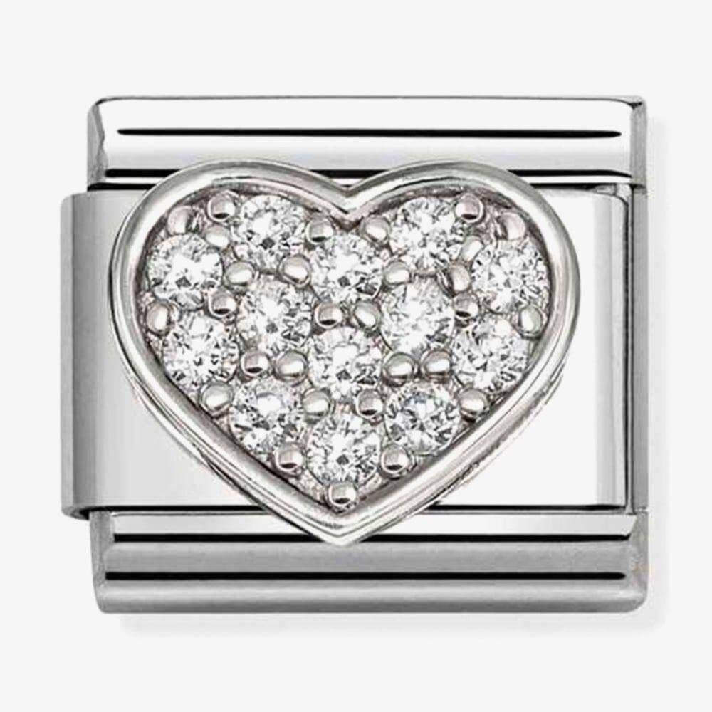 Composable Classic Cubic Zirconia Heart Charm