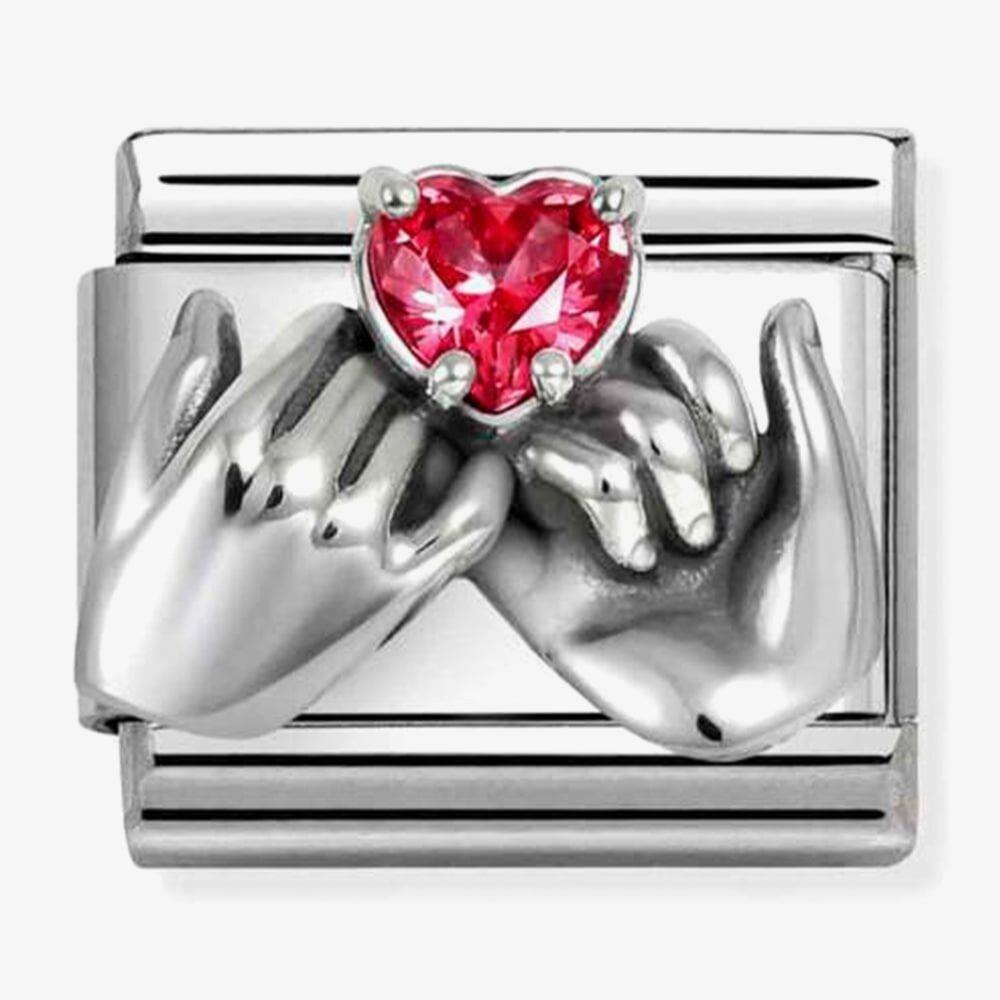 Composable Classic Red Heart Pinkie Promise Charm