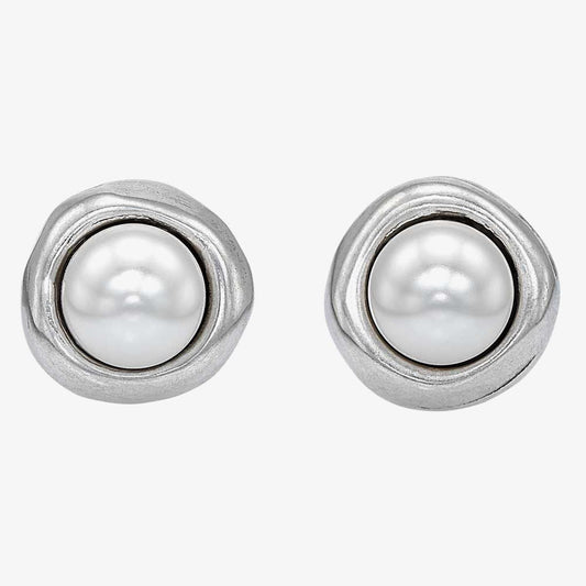 Uno de 50 Ego Pearly Stud Earrings